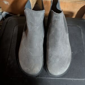 Birkenstock Womens Gray Chelsea Boots